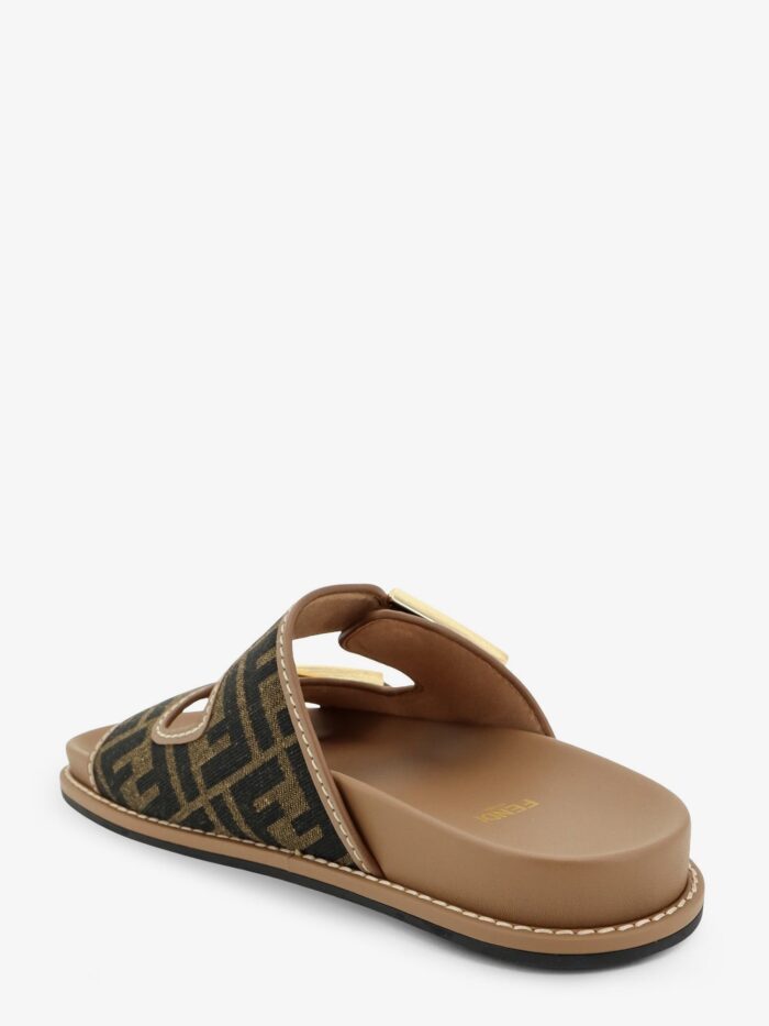 Fendi Feel FF Fabric Sandals