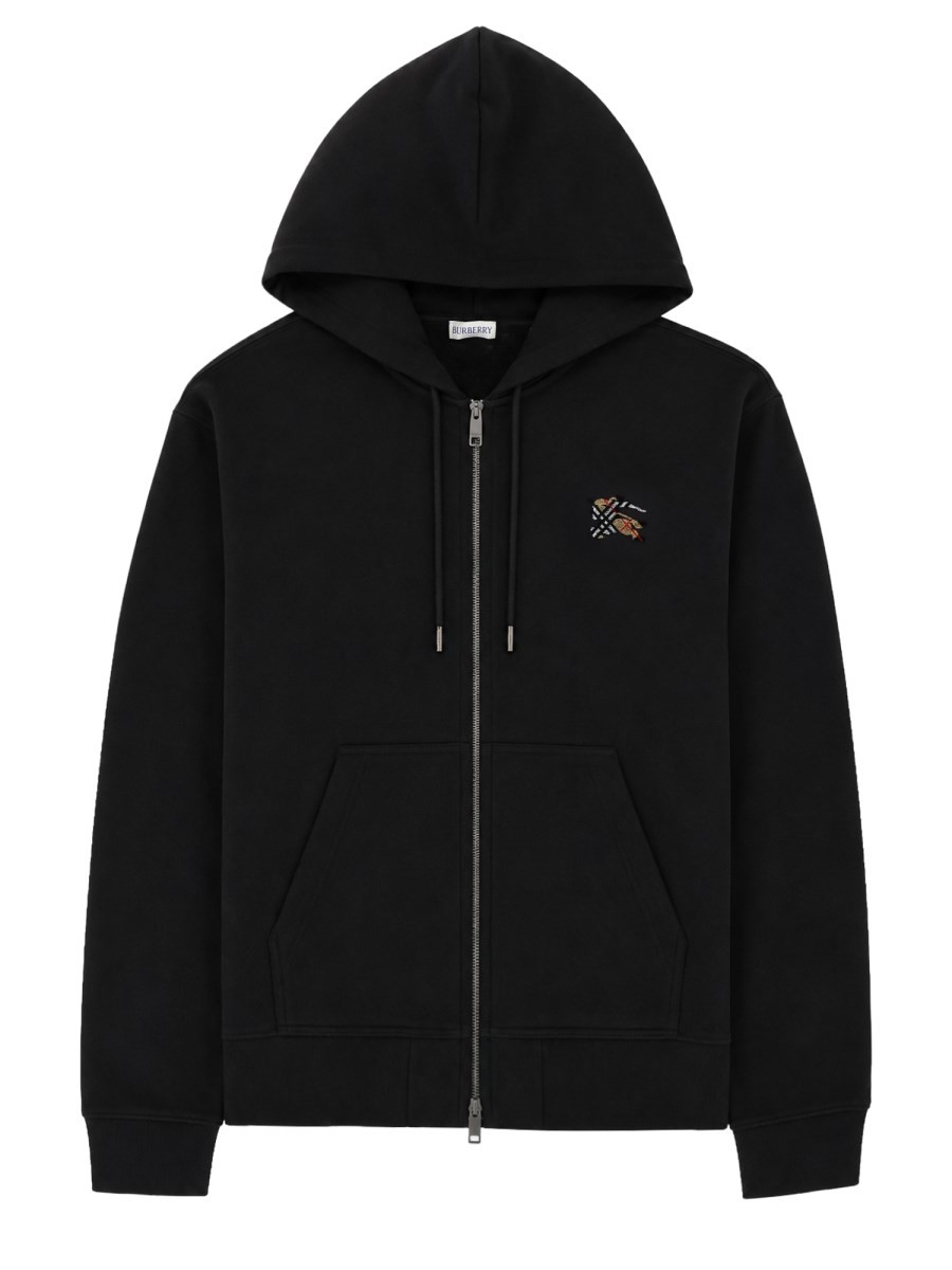 Burberry FELPA CON CAPPUCCIO E ZIP