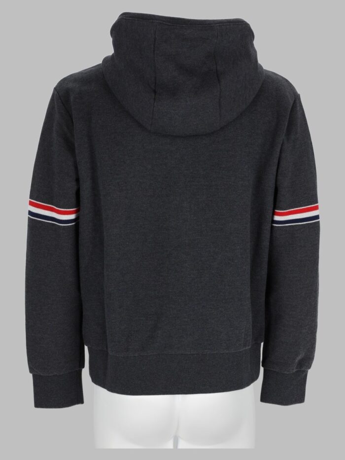THOM BROWNE Felpa Con Cappuccio In Piquet Di Cotone
