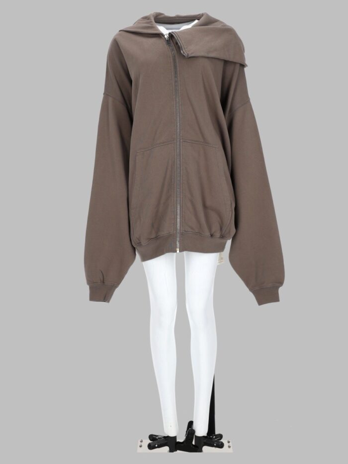 rick owens drkshdw felpa con cappuccio "tower mountain hun" RICK OWENS DRKSHDW Felpa Con Cappuccio "Tower Mountain Hun"