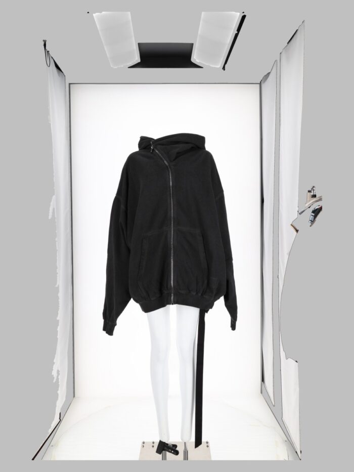 RICK OWENS DRKSHDW Felpa Con Cappuccio "Tower Mountain Hun"