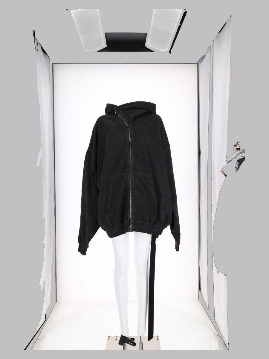 RICK OWENS DRKSHDW Felpa Con Cappuccio "Tower Mountain Hun"
