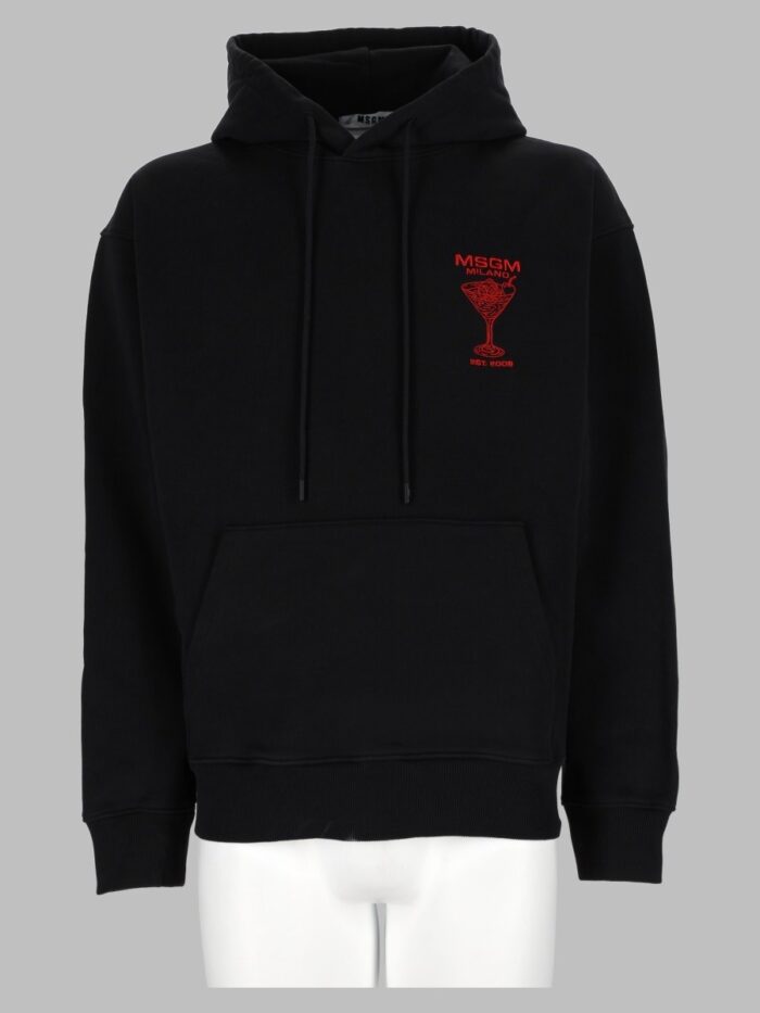 msgm felpa con logo Msgm Felpa Con Logo