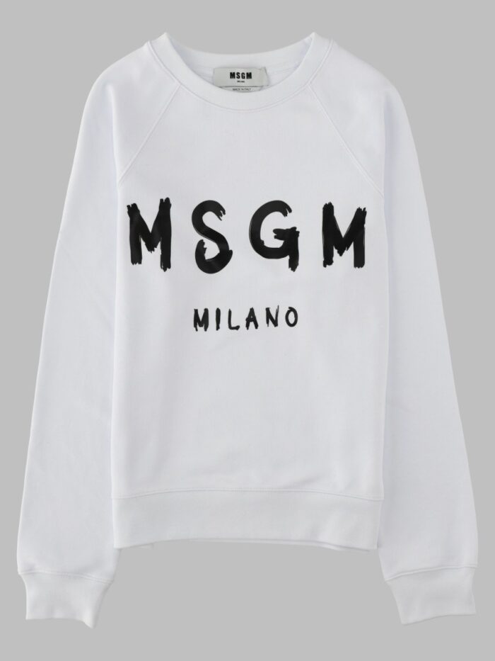 Msgm Felpa Con Logo