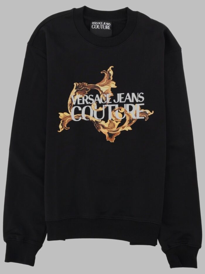 versace jeans couture felpa con logo baroque Versace Jeans Couture FELPA CON LOGO BAROQUE