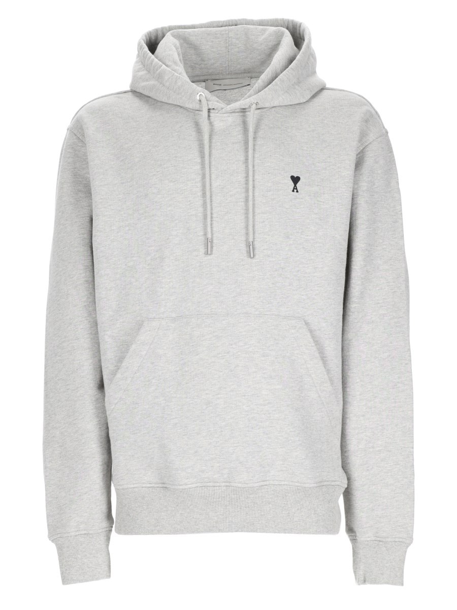 AMI PARIS Felpa Con Logo E Cappuccio