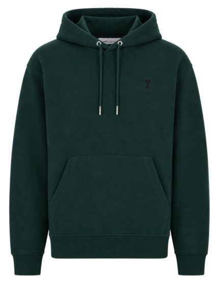 AMI PARIS FELPA CON LOGO E CAPPUCCIO