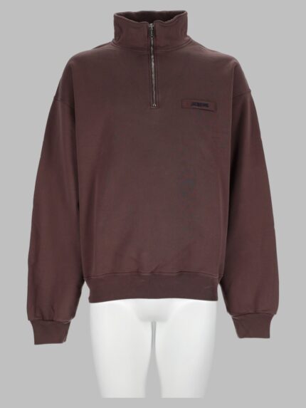 JACQUEMUS Felpa Con Logo E Zip