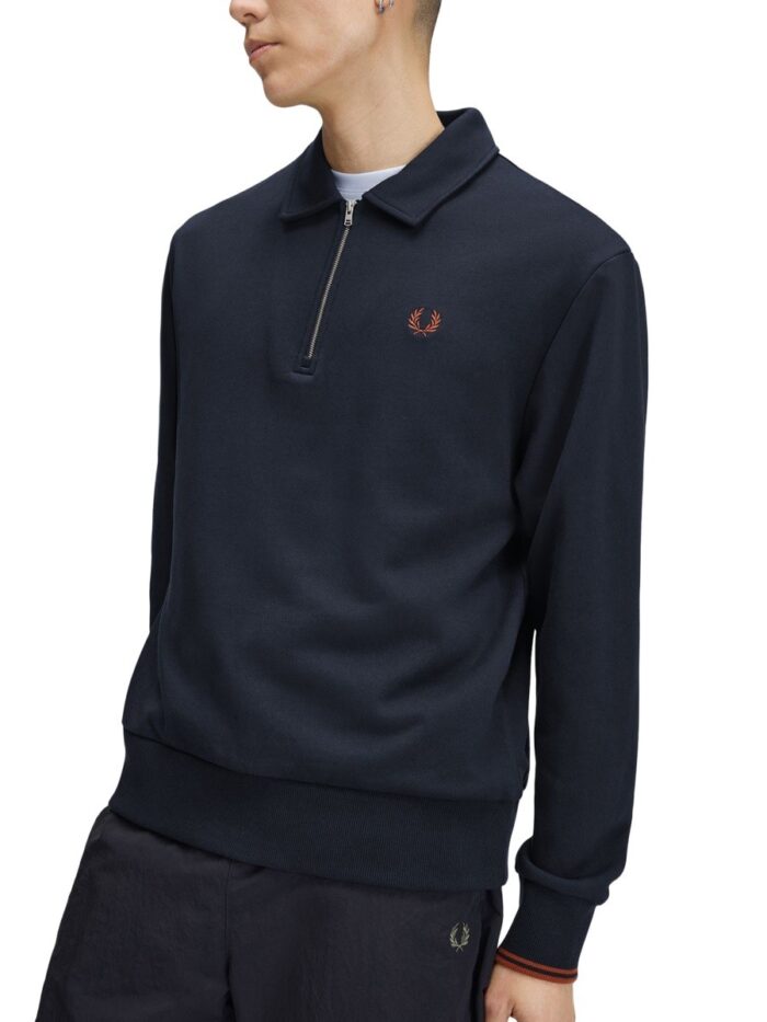 FRED PERRY Felpa Con Logo E Zip