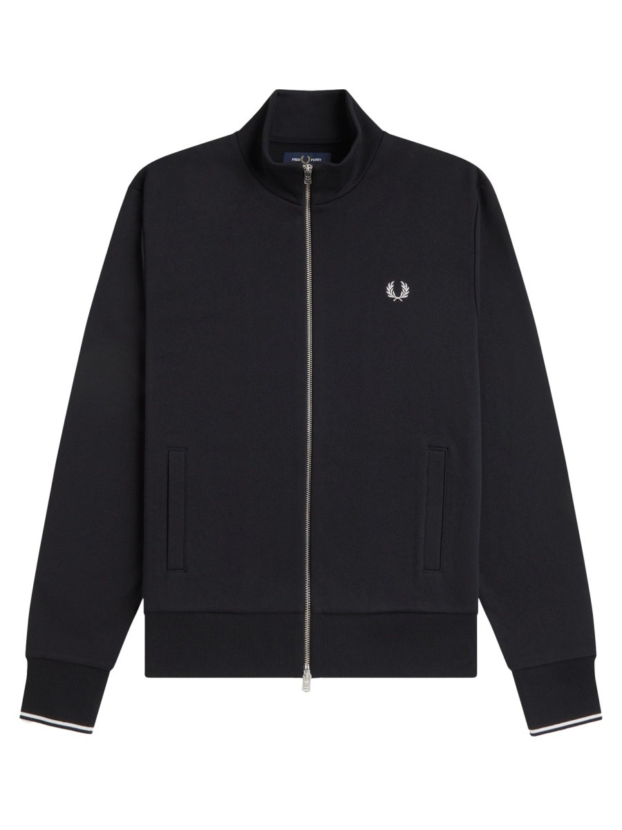 FRED PERRY Felpa Con Logo E Zip