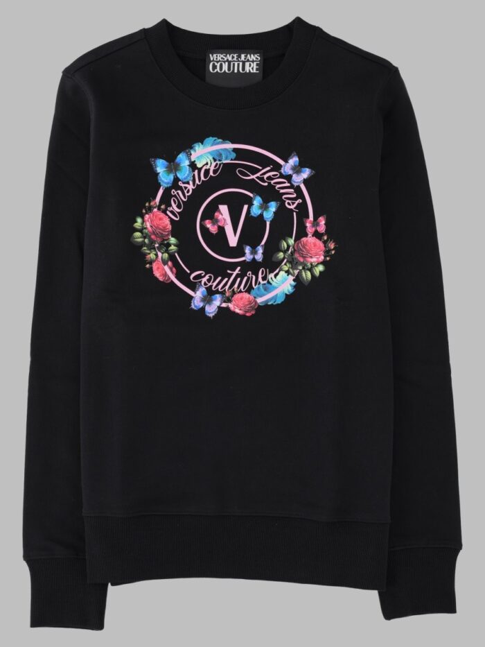 versace jeans couture felpa con logo Versace Jeans Couture Felpa Con Logo