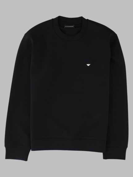 Emporio Armani Felpa Con Logo In Double Jersey