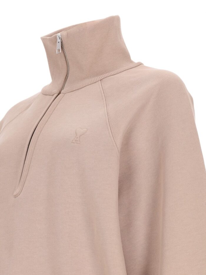 AMI PARIS Felpa Con Logo Ricamato