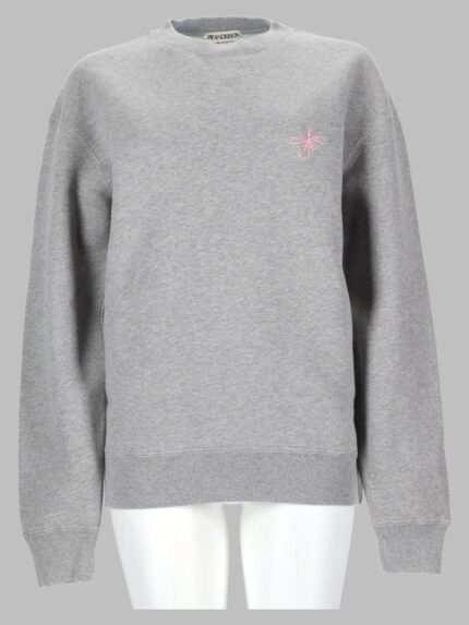 Jw Anderson Felpa Con Logo Ricamato "anchor"