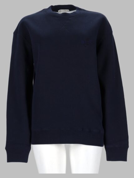 Jw Anderson Felpa Con Logo Ricamato "anchor"