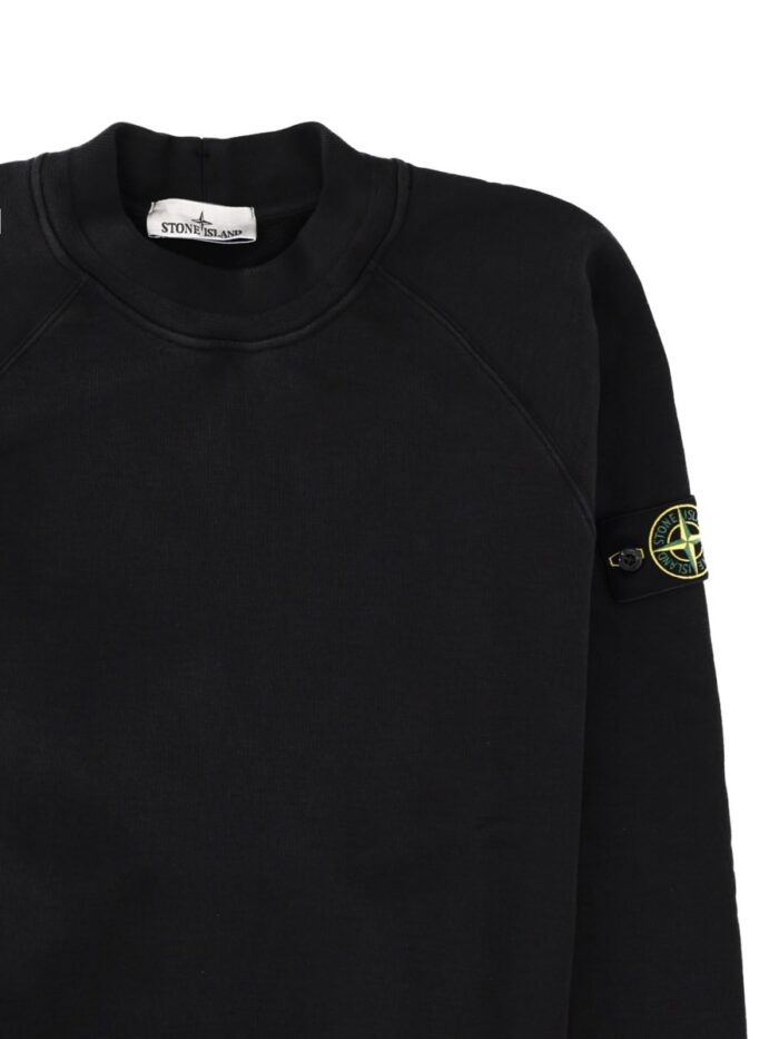 Stone Island Felpa Con Patch Logo
