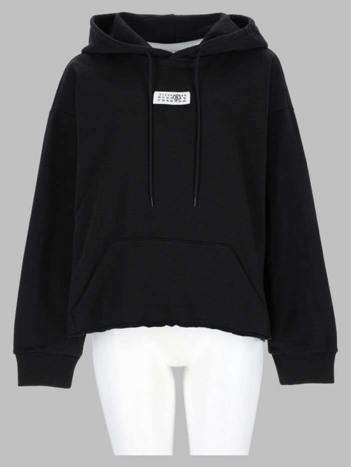 mm6 maison margiela felpa con patch logo MM6 MAISON MARGIELA Felpa Con Patch Logo