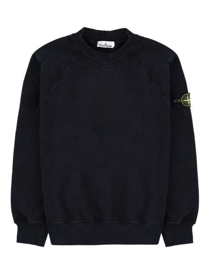 stone island felpa con patch logo Stone Island Felpa Con Patch Logo