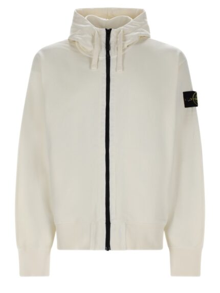 Stone Island Felpa Con Patch Logo