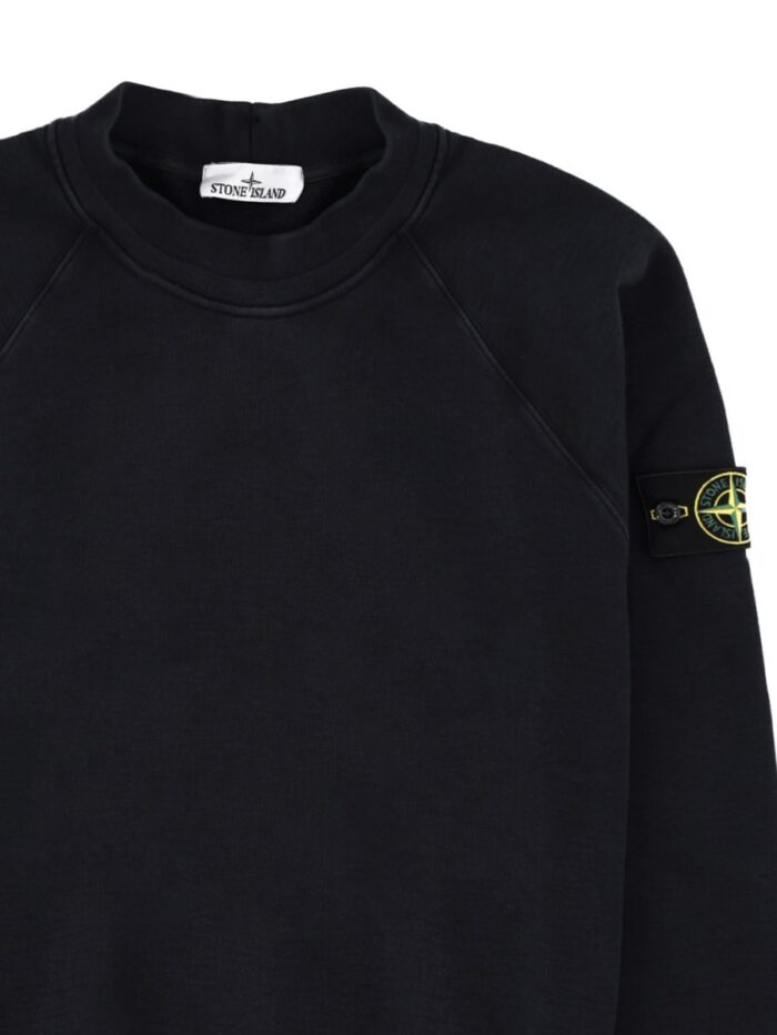 Stone Island Felpa Con Patch Logo