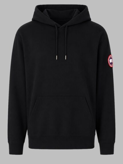 CANADA GOOSE FELPA CON PATCH LOGO E CAPPUCCIO