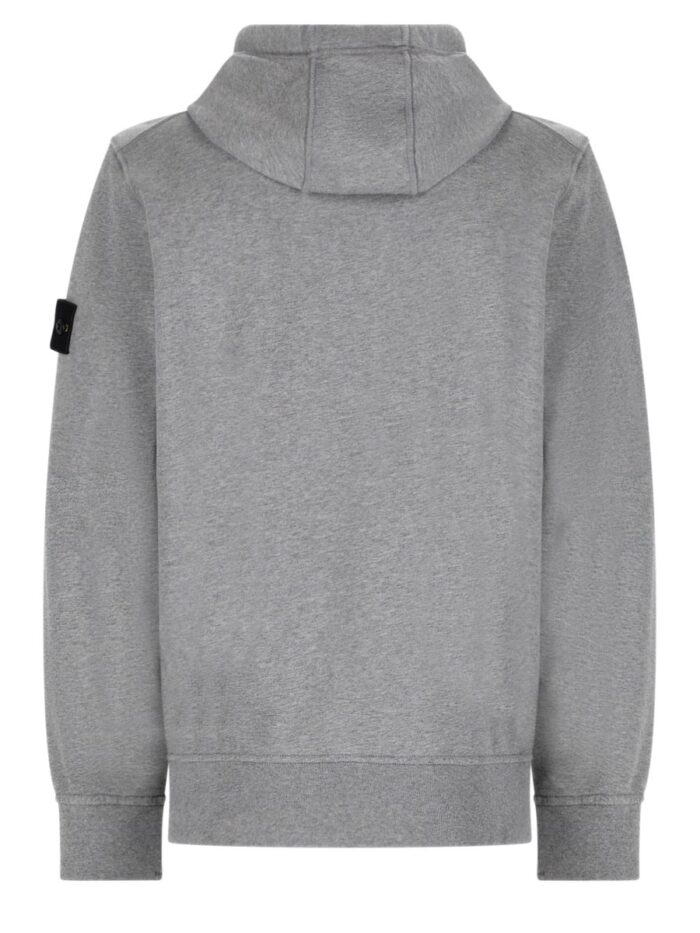 Stone Island Felpa Con Patch Logo E Cappuccio