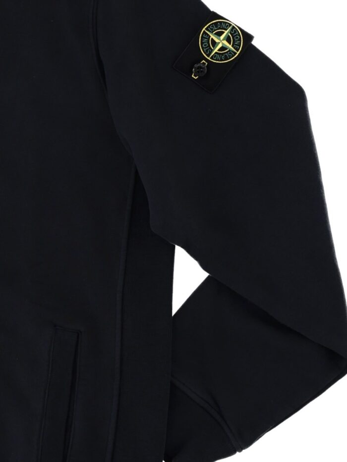 Stone Island FELPA CON PATCH LOGO E ZIP