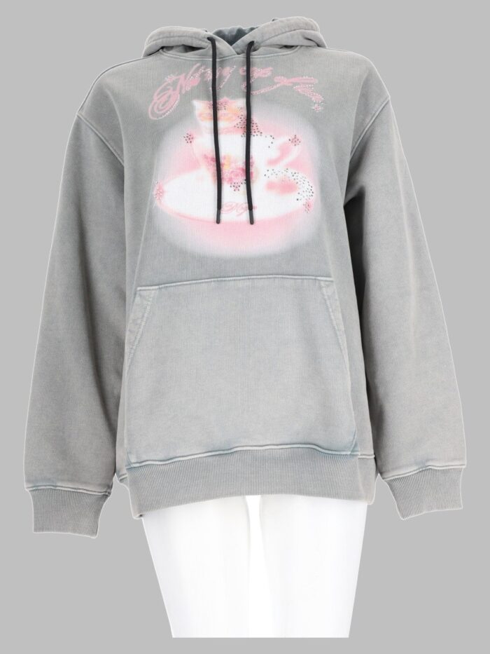 msgm felpa con stampa Msgm Felpa Con Stampa