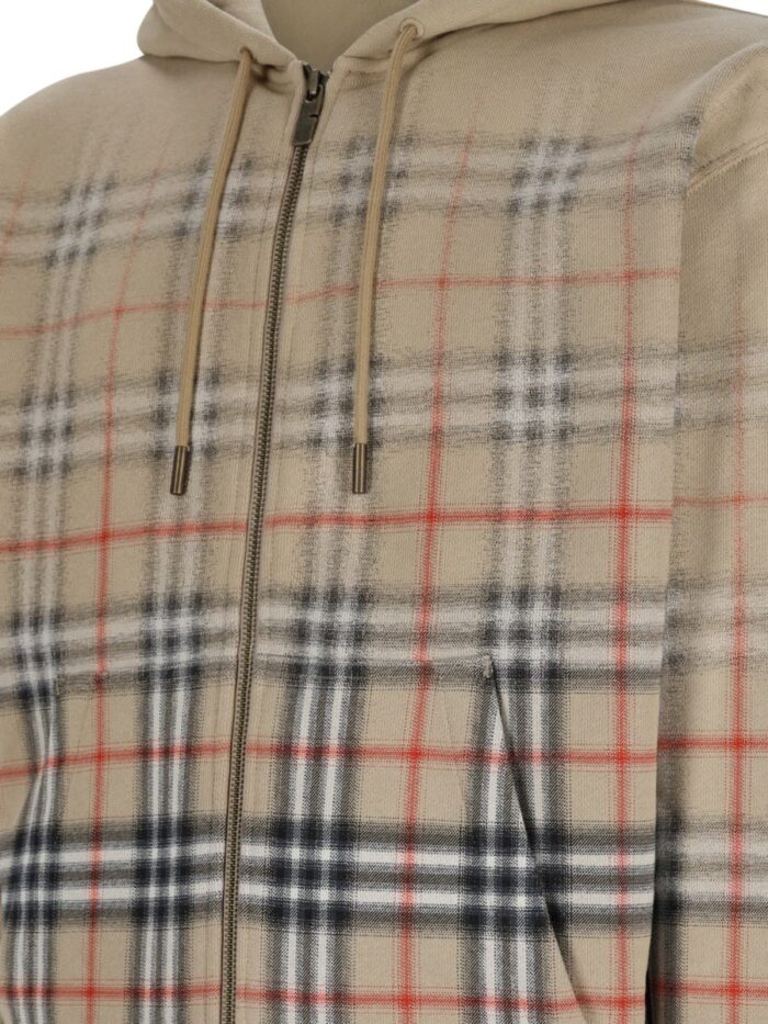 Burberry Felpa Con Stampa Check