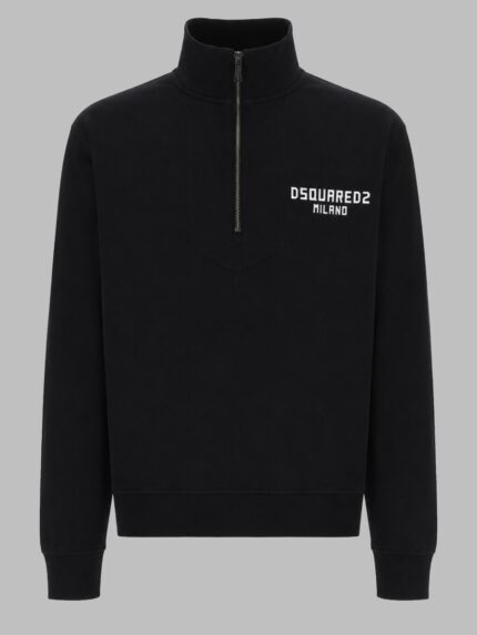 DSquared2 FELPA CON ZIP CORTA