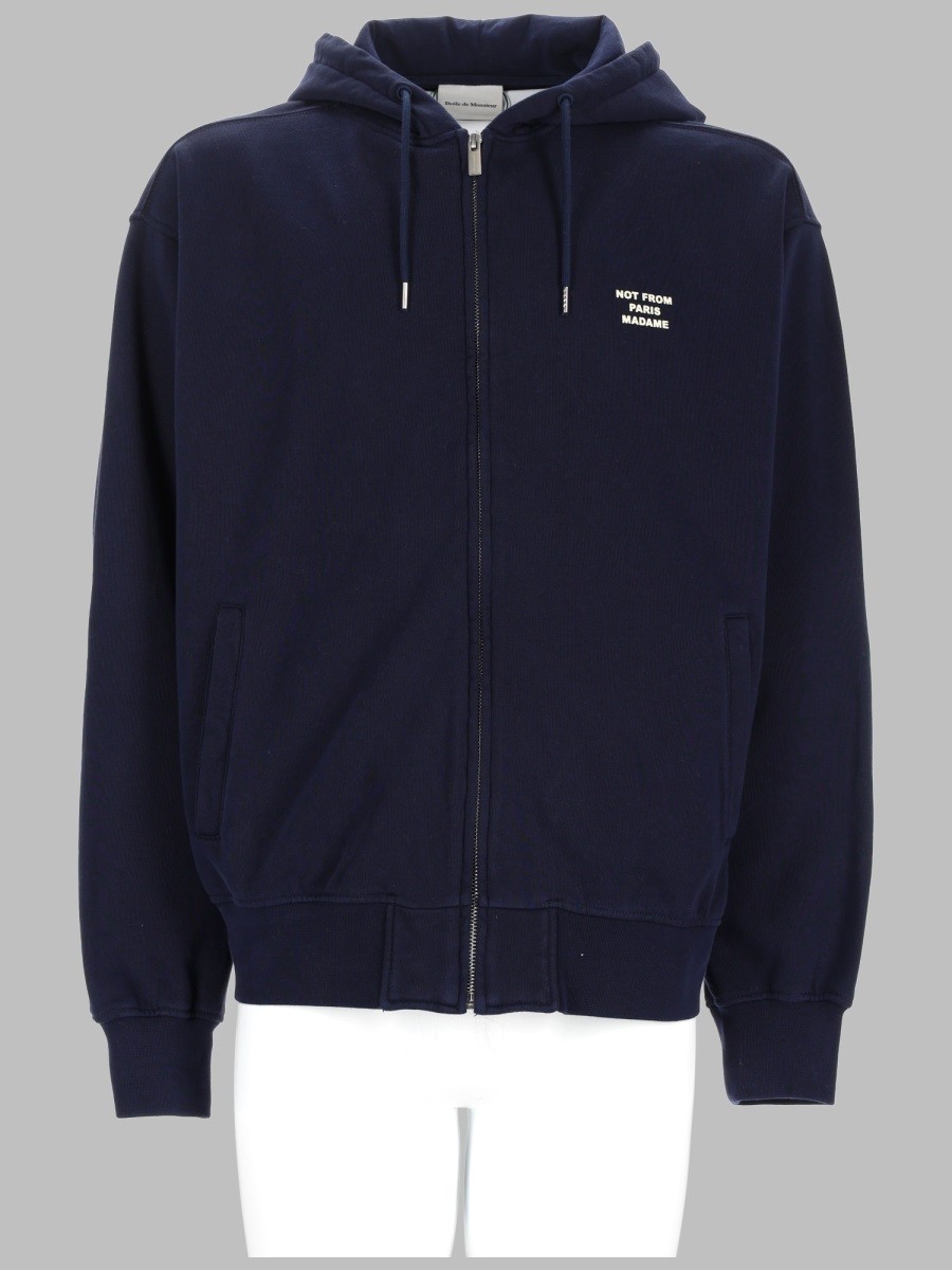 Drole De Monsieur FELPA CON ZIP E CAPPUCCIO
