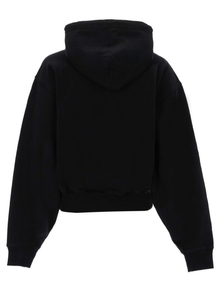 Alexander Wang FELPA CON ZIP E CAPPUCCIO