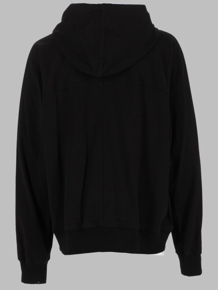 RICK OWENS FELPA CON ZIP E CAPPUCCIO