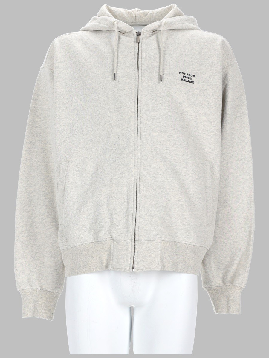 Drole De Monsieur FELPA CON ZIP E CAPPUCCIO