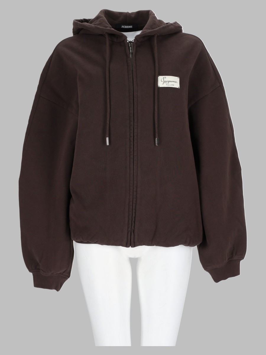 JACQUEMUS Felpa "Corso" Con Cappuccio E Zip