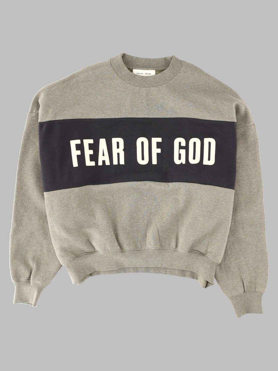 FEAR OF GOD ESSENTIALS Felpa Cropped Con Stampa
