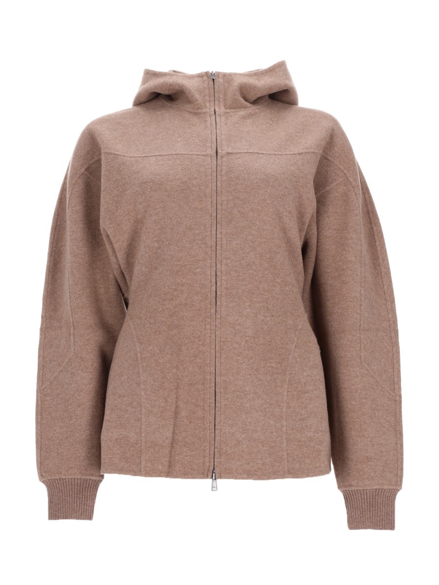 Max Mara Felpa "Filtro" In Jersey Di Lana E Cashmere