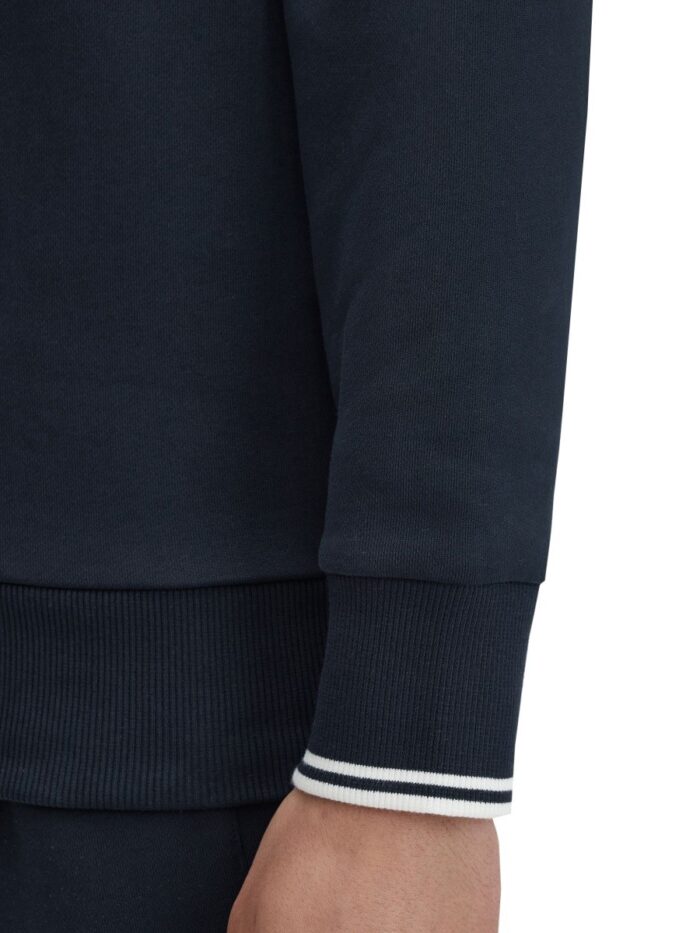 FRED PERRY Felpa In Cotone A Mezza Zip