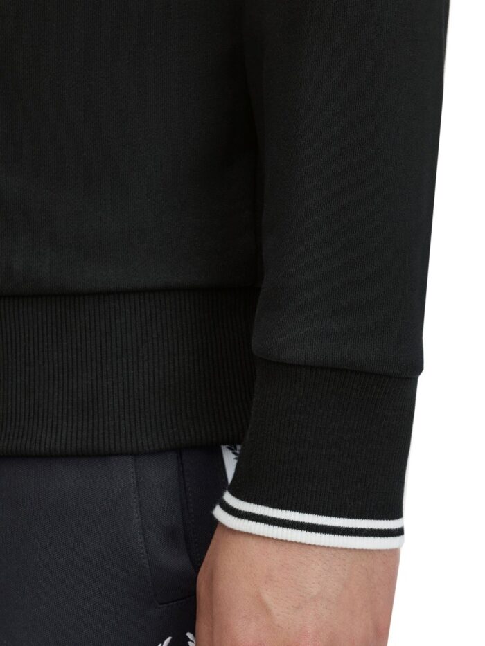 FRED PERRY Felpa In Cotone A Mezza Zip