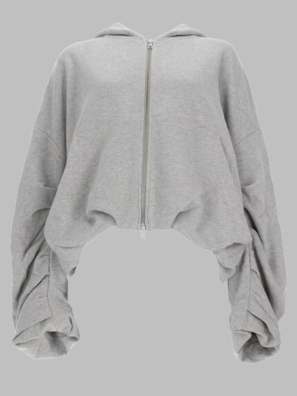 Dries Van Noten FELPA IN COTONE CON ZIP