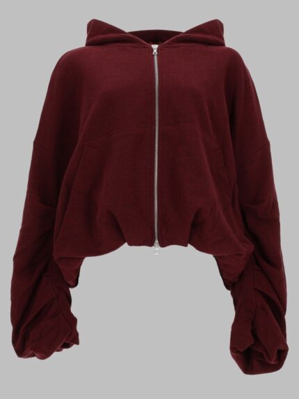 Dries Van Noten FELPA IN COTONE CON ZIP