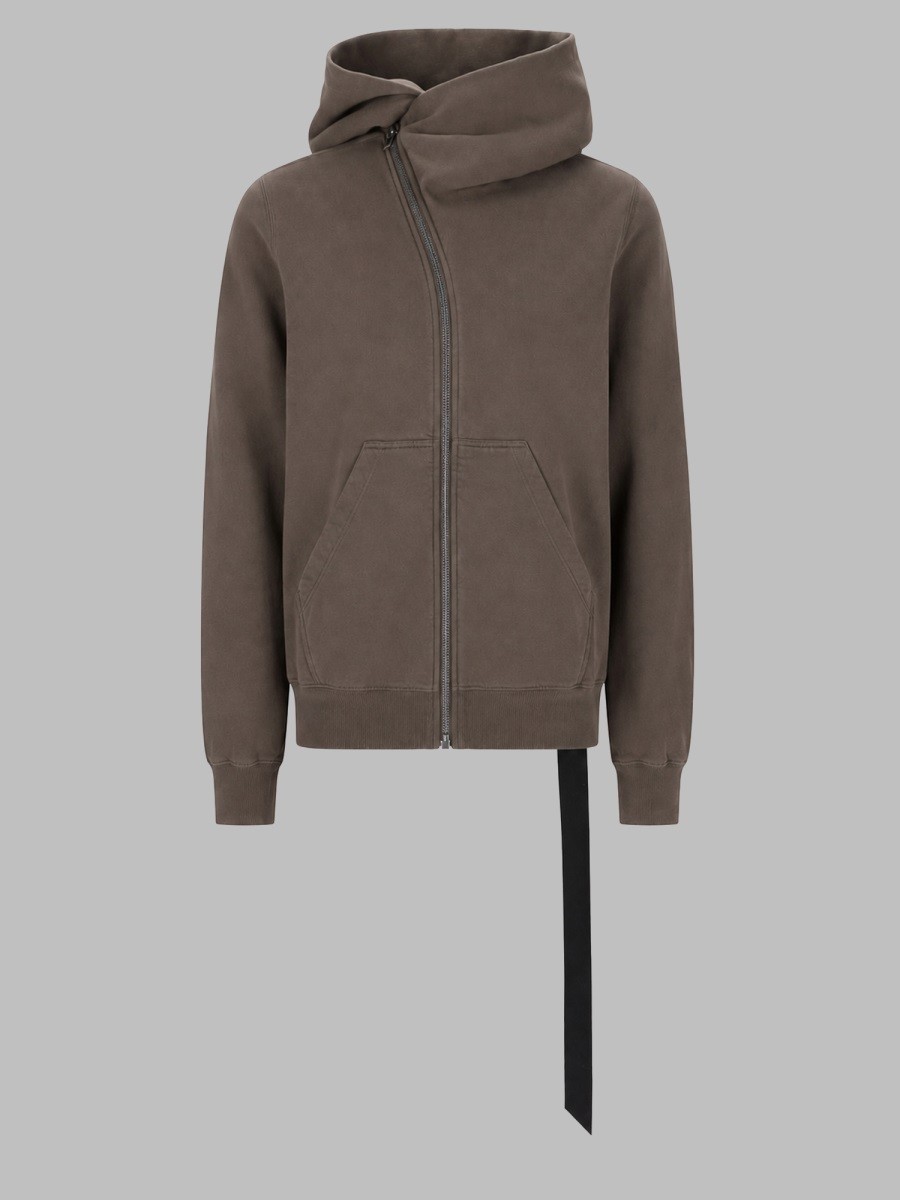 RICK OWENS DRKSHDW FELPA "MOUNTAIN" CON CAPPUCCIO