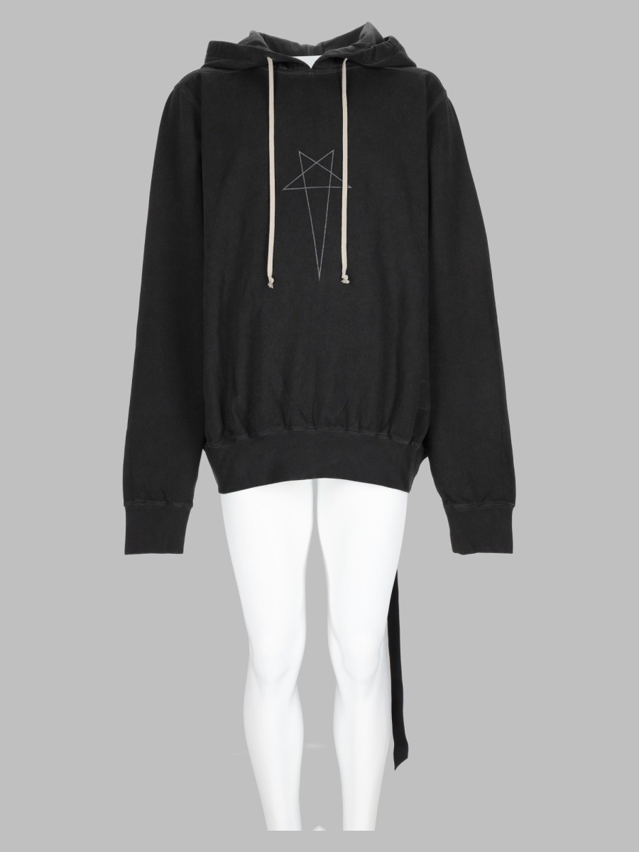 RICK OWENS DRKSHDW Felpa Oversize Con Cappuccio