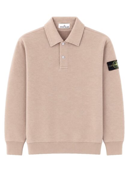 Stone Island Felpa Oversize Con Colletto Polo