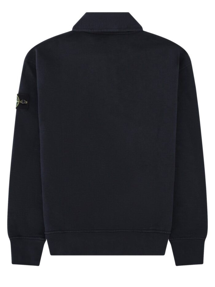 Stone Island Felpa Oversize Con Colletto Polo