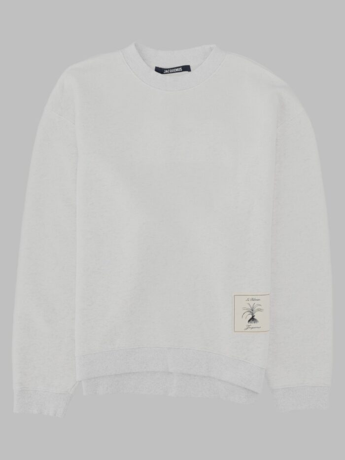 jacquemus felpa "torneo" con apllicazione “le palmier” JACQUEMUS Felpa "Torneo" Con Apllicazione “Le Palmier”