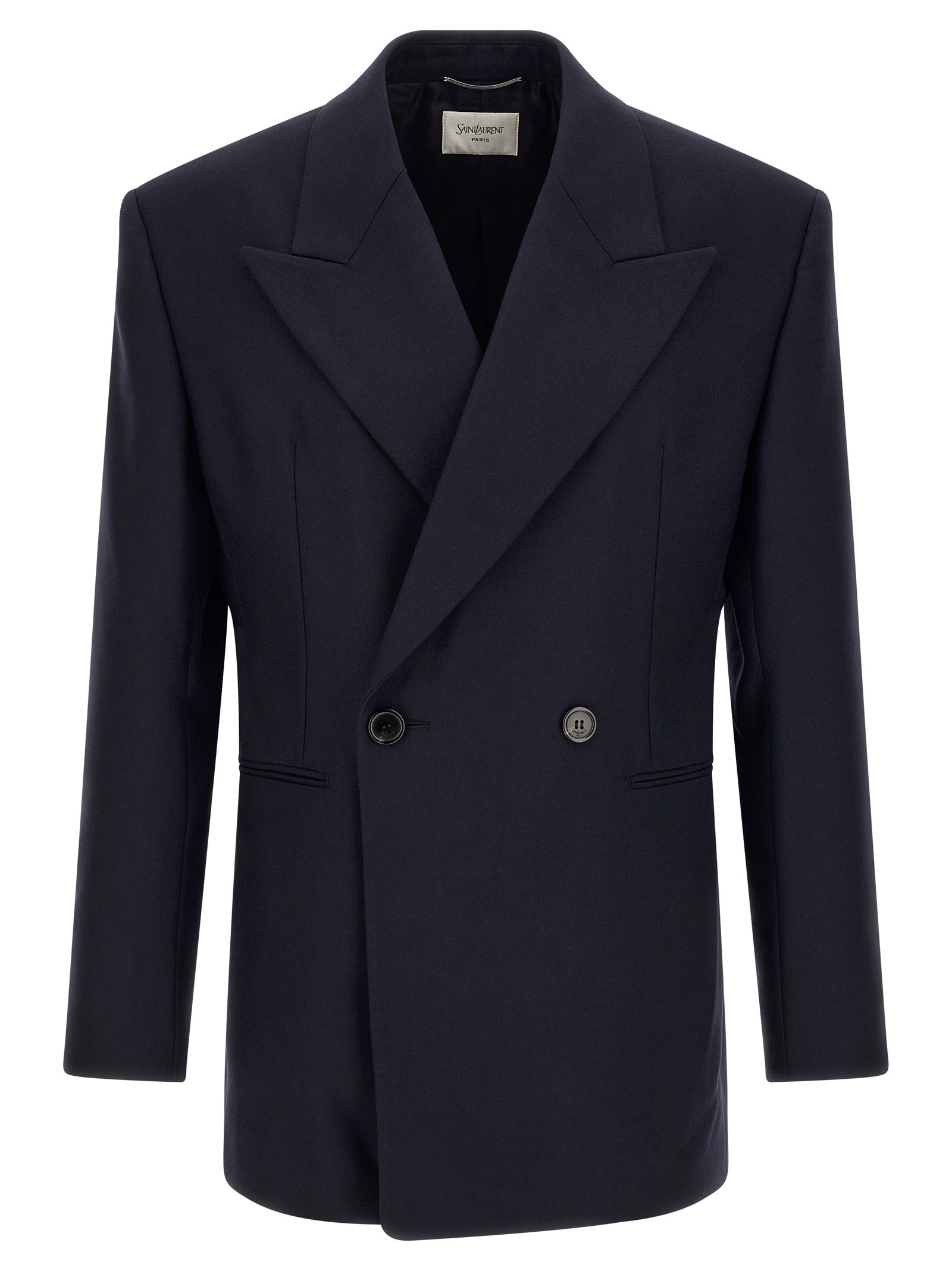 Saint Laurent Felted Wool Gabardine Blazer Jacket