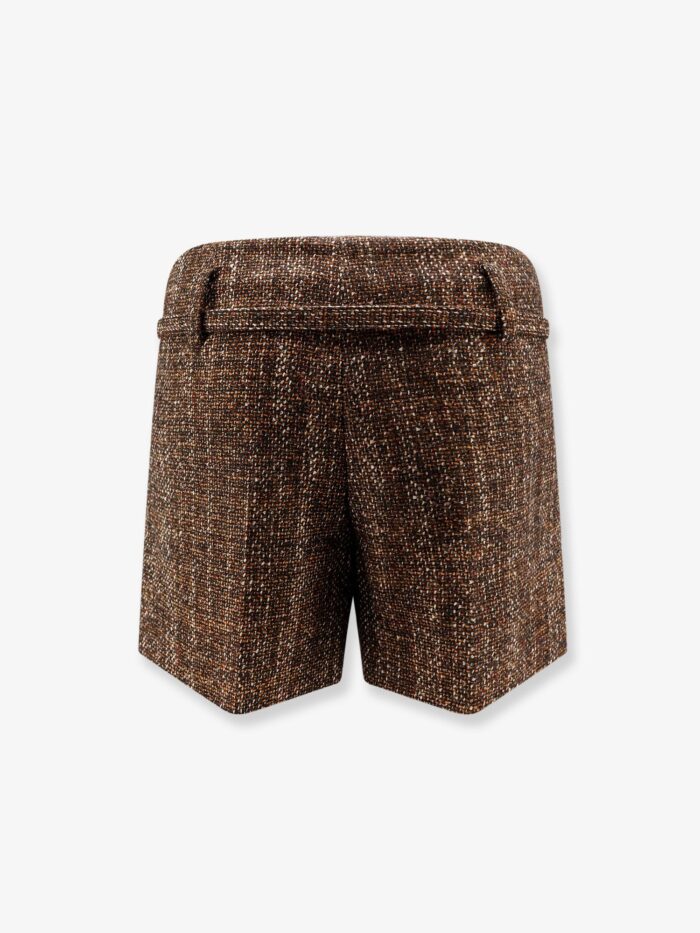 Fendi Alpaca And Wool Shorts