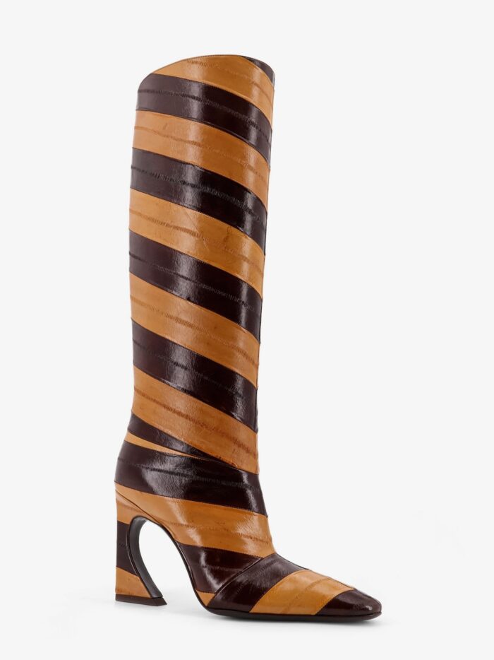 Fendi Arco Hagfish Leather Boots
