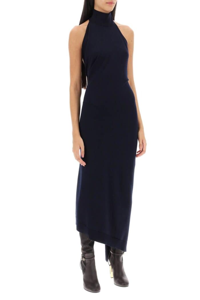 FENDI Asymmetric Wool Knit Dress